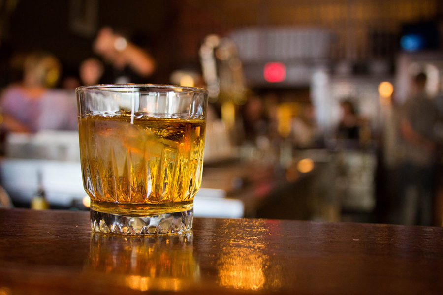 Cocktail at the New Sheridan Historic Bar