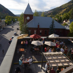 The Roof rooftop bar at the New Sheridan Hotel in Telluride