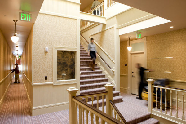 Hallway at the historic New Sheridan Hotel in Telluride